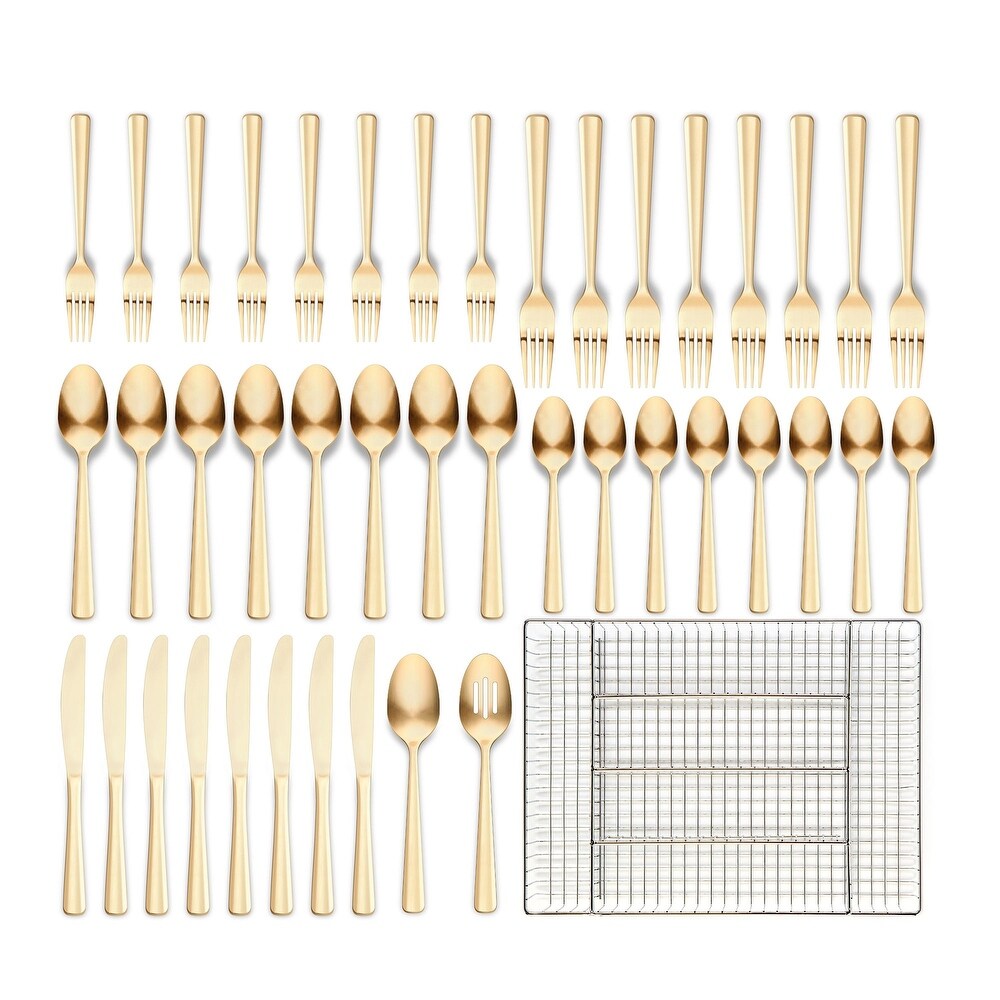 Ornative ALICJA Stainless Steel 42 Pieces Flatware Set with Buffet   10.71\