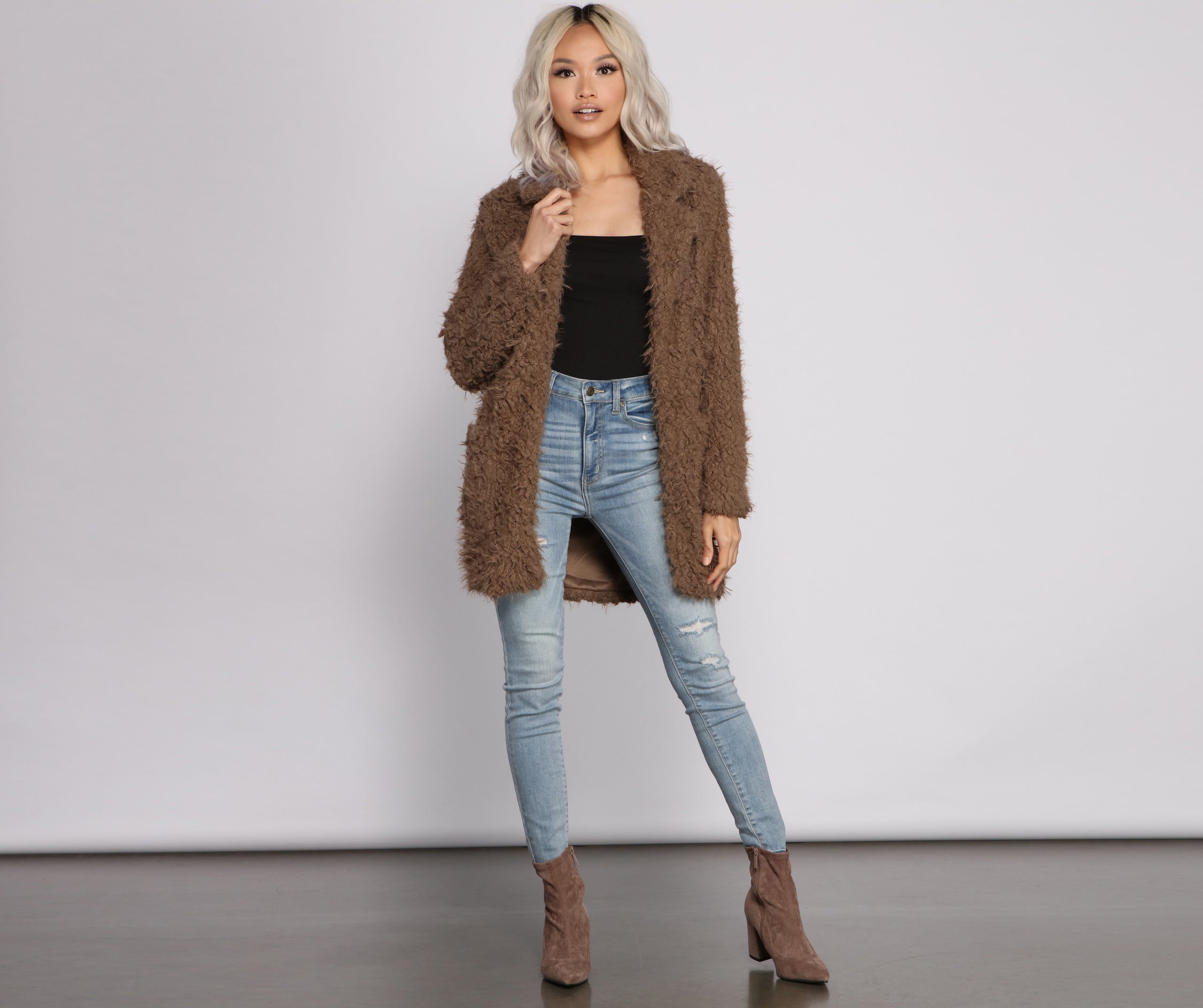 So Extra Faux Fur Shaggy Jacket