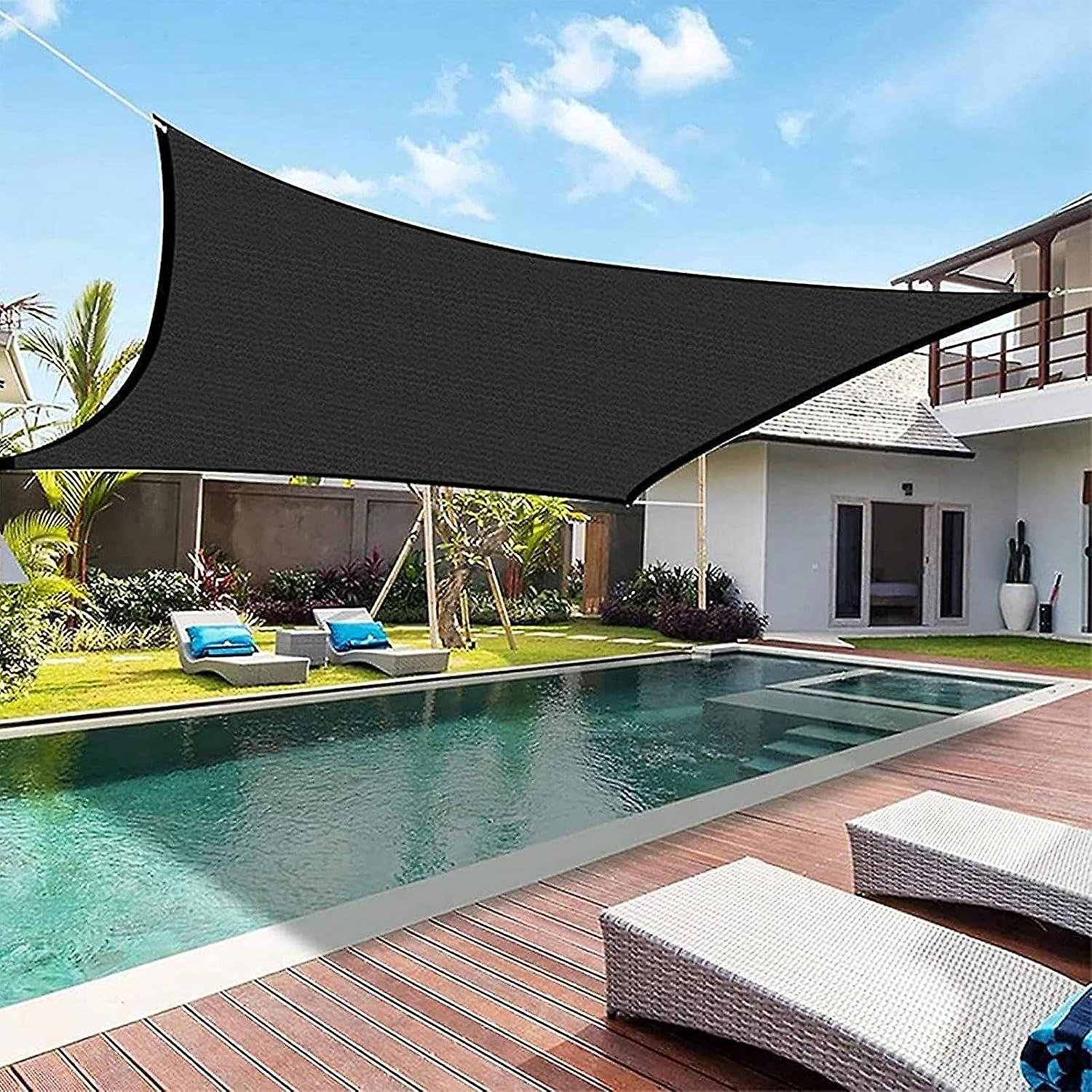 Swimming Pool Sun Awning | Uv Block Sun Shade 95% Sunshine Protection，sun Canopy Awning Shelter For Backyard， Patio， Porch， Pool， Pergola， Garden Loan