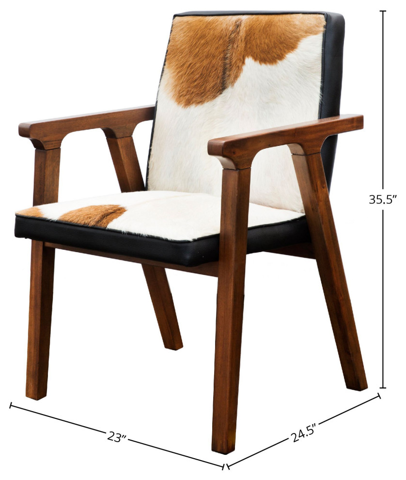 Rio Cool Armchair  Black/Brown/White   Southwestern   Dining Chairs   by LH Imports  Houzz