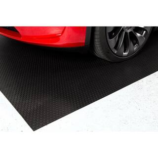 G-Floor Small Coin 7.5 ft. x 17 ft. Midnight Black Commercial Grade Vinyl Garage Flooring Cover and Protector GF60SC717MB