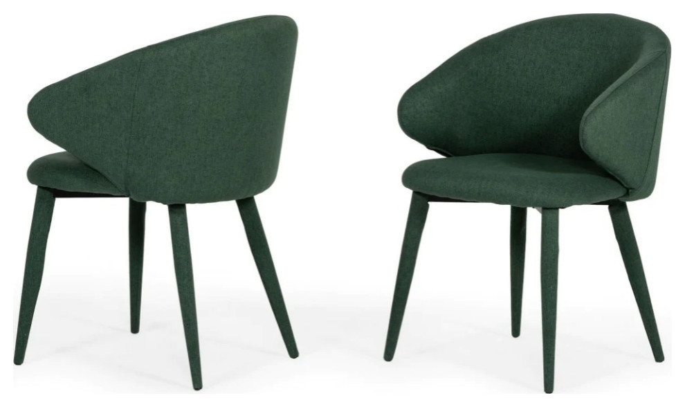 Jane Modern Green Dining Chair  Set of 2   Contemporary   Dining Chairs   by V.S.D Furniture  Houzz