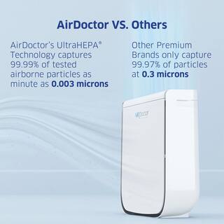 AIRDOCTOR AD2000 4-in-1 Air Purifier for Small  Medium Rooms with UltraHEPA Carbon  VOC Filters 90AD200AD01