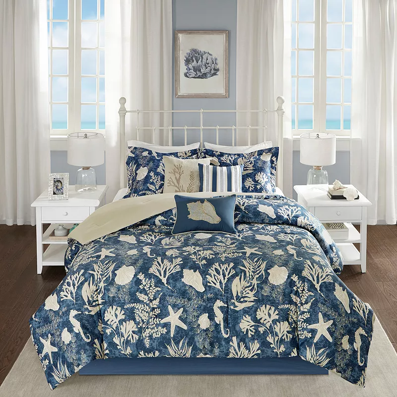 Madison Park Chatham 7-piece Coastal Comforter Set with Throw Pillows