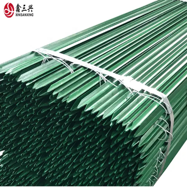 factory direct supply 1.25lbs Y posts fence posts green PVC coated fence Y type posts