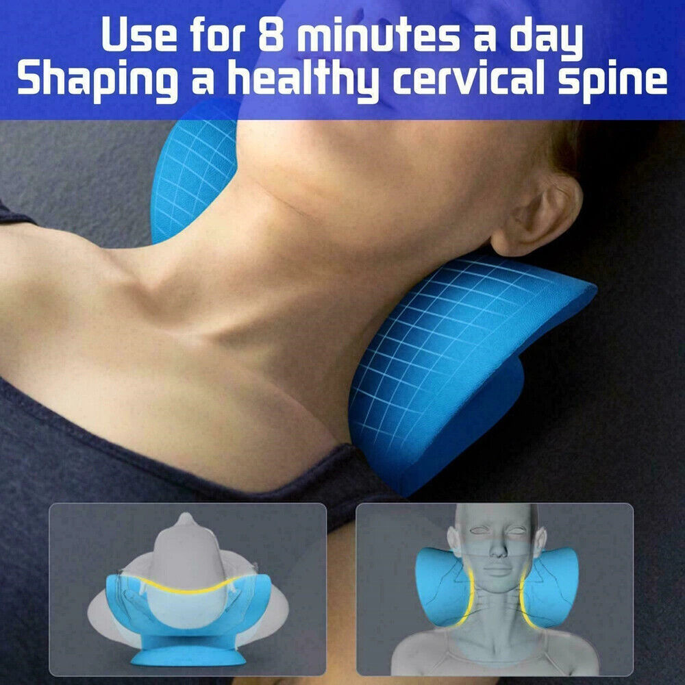 Neck Stretcher for Pain Relief, Chiropractic Pillows, Cervical Traction Device for TMJ Pain Relief and Cervical Spine Alignment