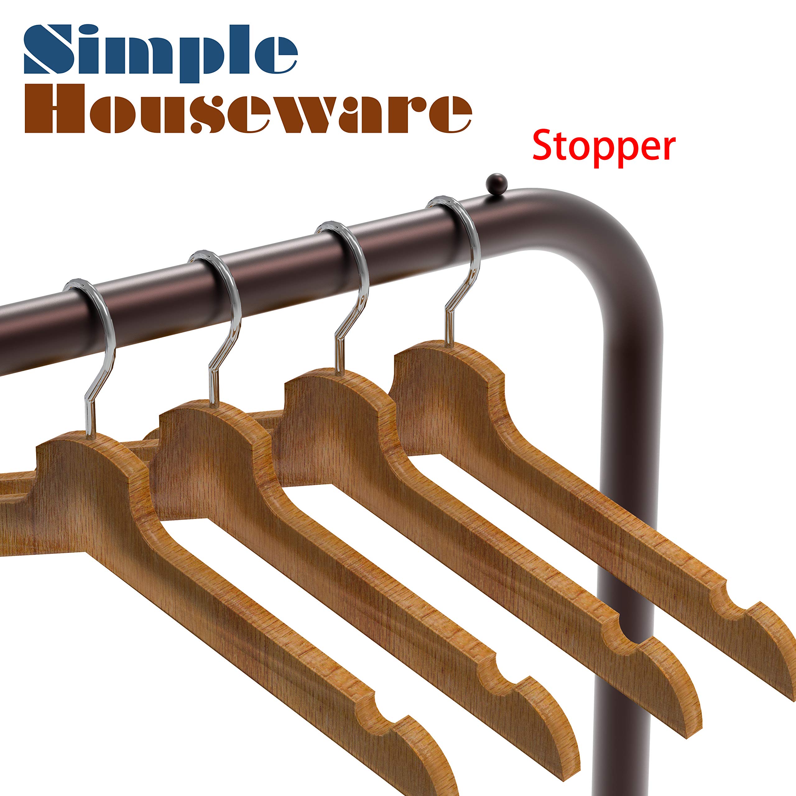 SimpleHouseware Industrial Pipe Clothing Garment Rack with Bottom Shelves, Bronze