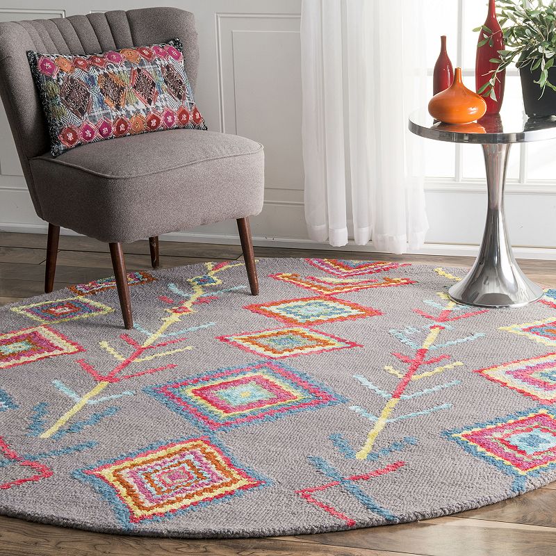 nuLOOM Belini Geometric Wool Blend Rug