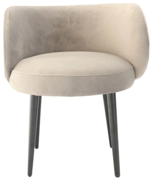 Zena Modern Gray Accent Chair   Midcentury   Armchairs And Accent Chairs   by Rustic Home Furniture Deco  Houzz