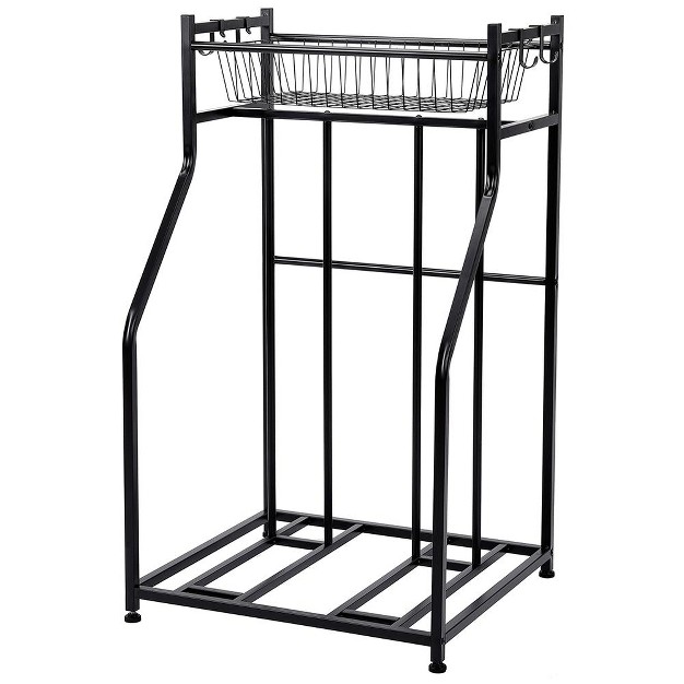 Birdrock Home 2 Bike Stand Rack With Storage