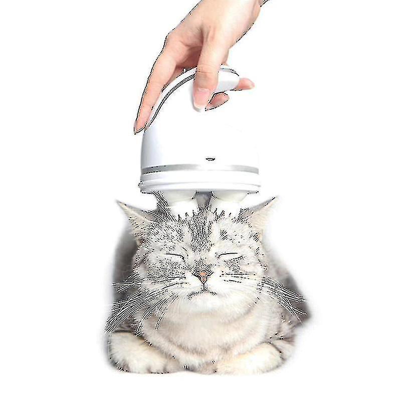 Electric Cat Toy Pet Head Massager Cats Handheld Massage Brush Automatic Grooming Tools