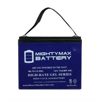 MIGHTY MAX BATTERY 12V 75AH GEL Battery Replacement for Leoch LPC12-75 MAX3938644