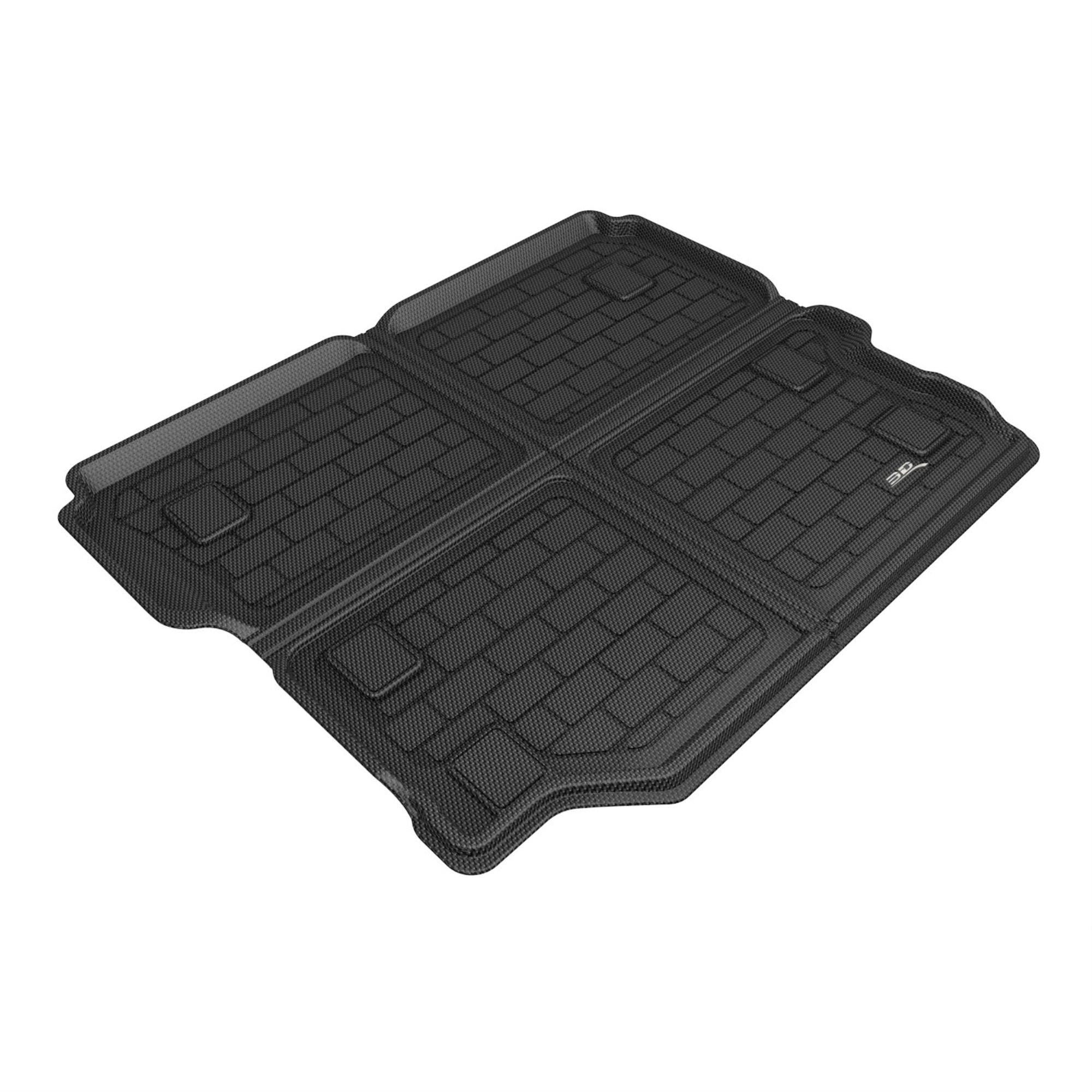 3D MAxpider M1JP0191309 Unlimited Jl No Subwoofer and Flat Floor Cross Fold Kagu Cargo Liner for 2018-2021 Jeep Wranglerand#44; Black