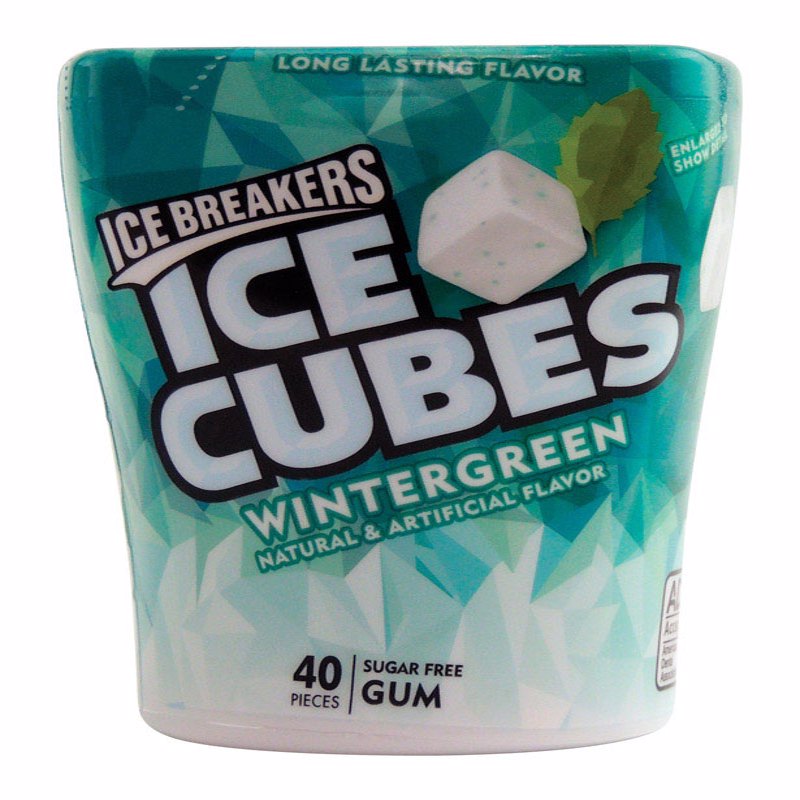 GUM CUBES WNTRGRN 40PC