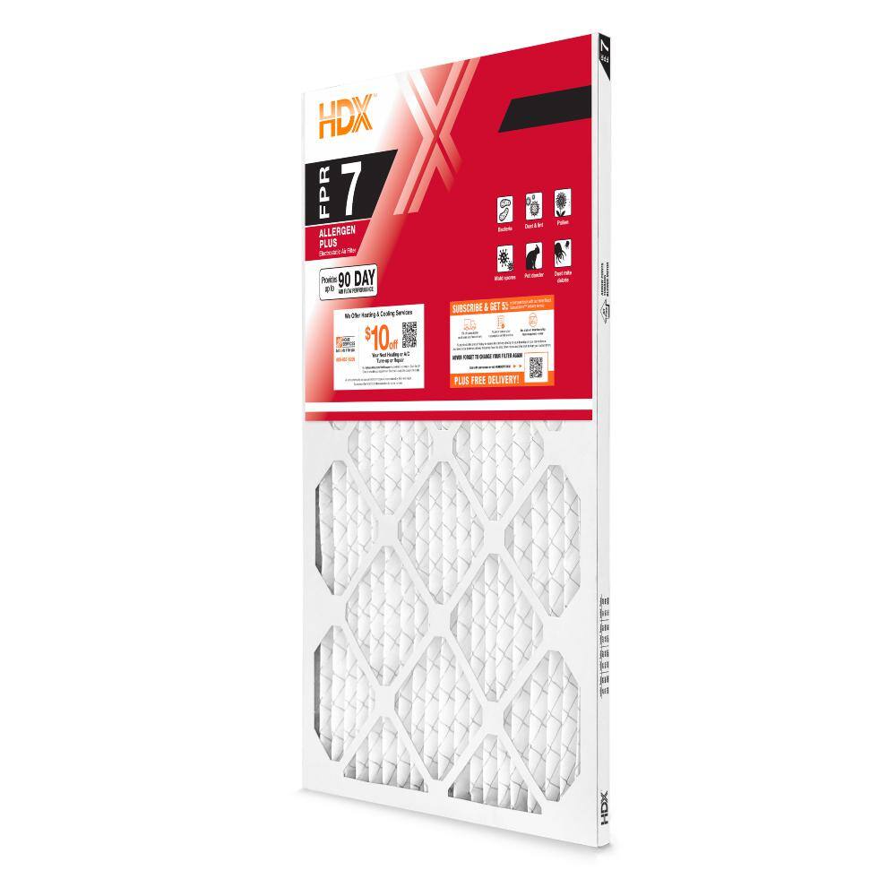 HDX 16 in. x 30 in. x 1 in. Allergen Plus Pleated Air Filter FPR 7 HDX1P7-011630