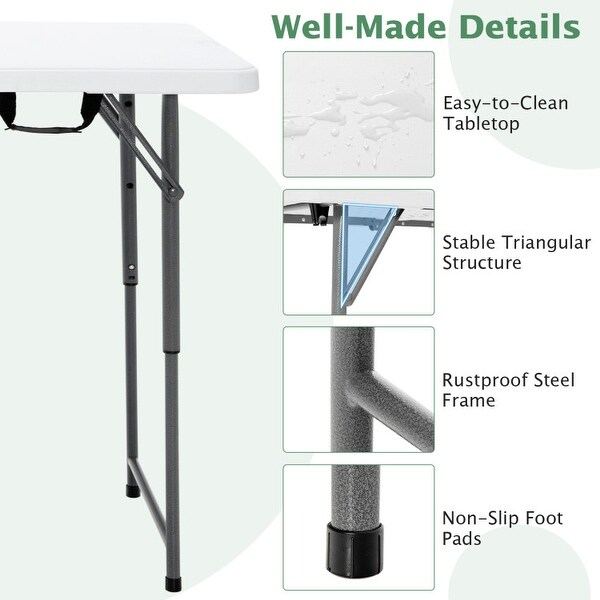 3Level Height Adjustable Folding Table