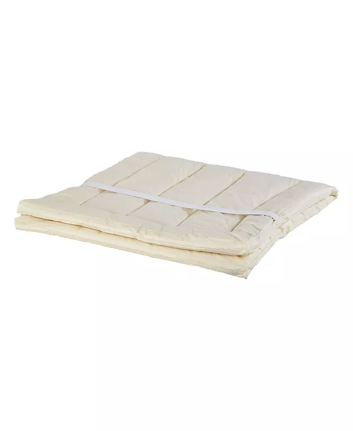 Sleep and Beyond Mypad， Washable Wool Mattress Pad， Crib， 0.5