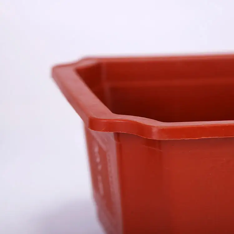 Chinese Directly Manufacture Selling Rectangular Planting Flower Pot For Indoor plants and seeds nursery