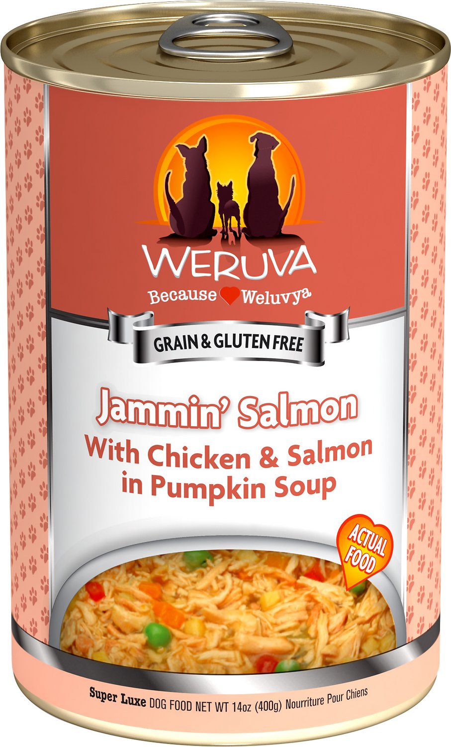 Weruva Jammin Salmon With Chicken and Salmon In Pumpkin Soup Grain Free