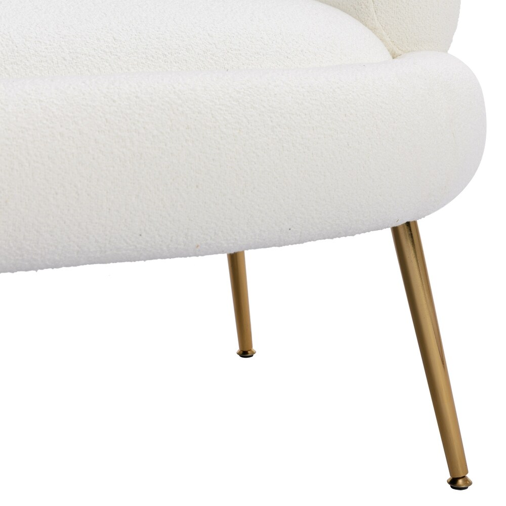 Accent Chair  Leisure Sofa Chair with Golden Feet