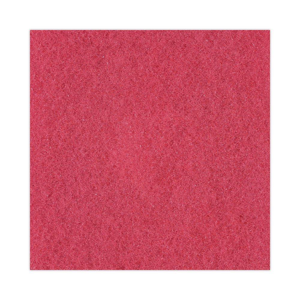 Boardwalk 15in. Diameter Red Buffing Floor Pads (5-Pack) BWK4015RED