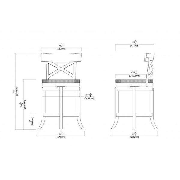 Myrtle Swivel Counter Stool