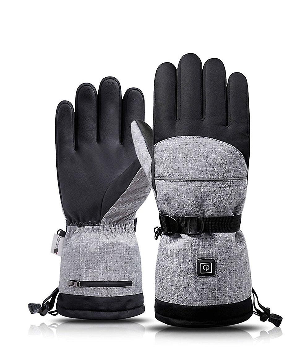 Windproof waterproof electric heating snowboard ski gloves