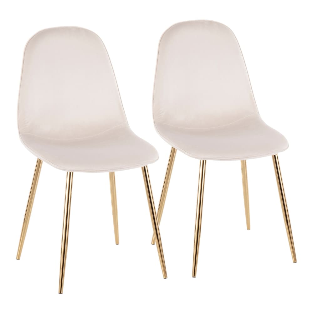 Silver Orchid Stone Gold Dining Chair   Set of 2