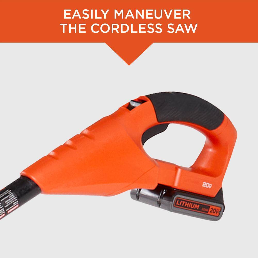 BLACK+DECKER 20V MAX 8in. Cordless Battery Powered Pole Saw Tool Only LPP120B