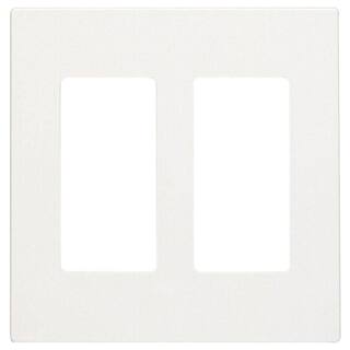 Leviton White 2-Gang DecoratorRocker Wall Plate (1-Pack) R72-80309-00W