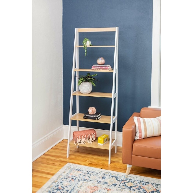 Five Tier Ladder Shelf. Storage Shelving  Bookshelf  or Bookcase