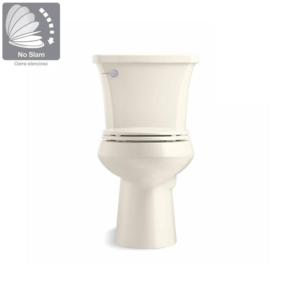 KOHLER Highline Arc the Complete Solution 2-Piece 1.28 GPF Single Flush Elongated Toilet in Biscuit Seat Included (6-Pack) K-78279-6-96