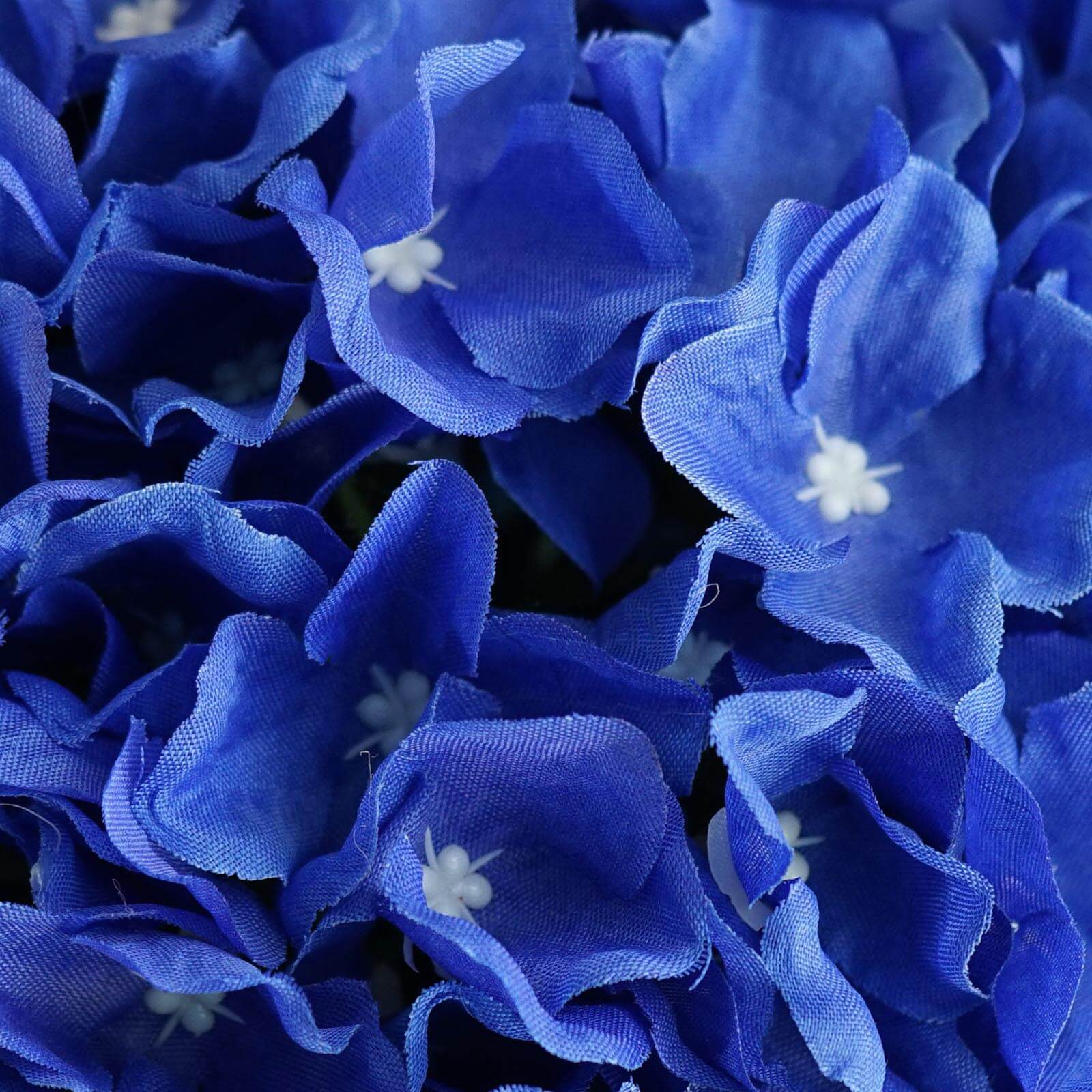 4 Pack Royal Blue Artificial Silk Hydrangea Kissing Flower Balls 7