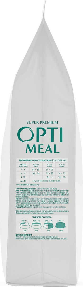 Optimeal Vital Nurture Kitten Chicken and Rice Recipe Dry Cat Food