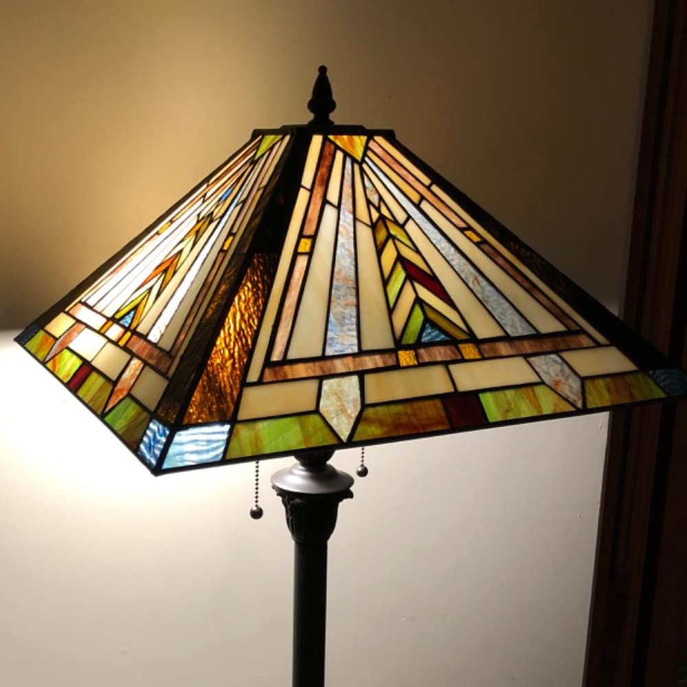 Tiffany Floor Lamp,Stained Glass Lamp Shade