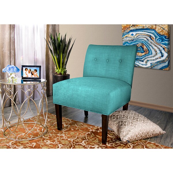 MJL Furniture Samantha Largo Button Tufted Accent Chair