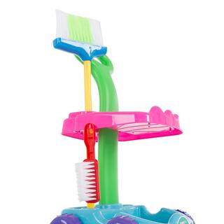 Hey! Play! Pretend Play Cleaning Set and Caddy on Wheels HW3300001