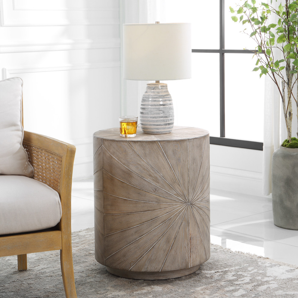 Uttermost Starshine Wooden Side Table   Farmhouse   Side Tables And End Tables   by Uttermost  Houzz