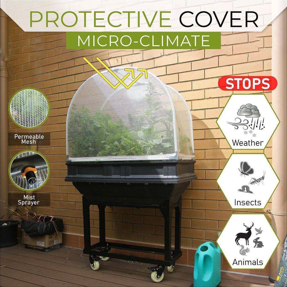 Vegepod Raised Garden Bed Kit - Small 39.4 in. x 19.7 in. (1 m x 0.5m) Container with Protective Cover Self Watering C0003