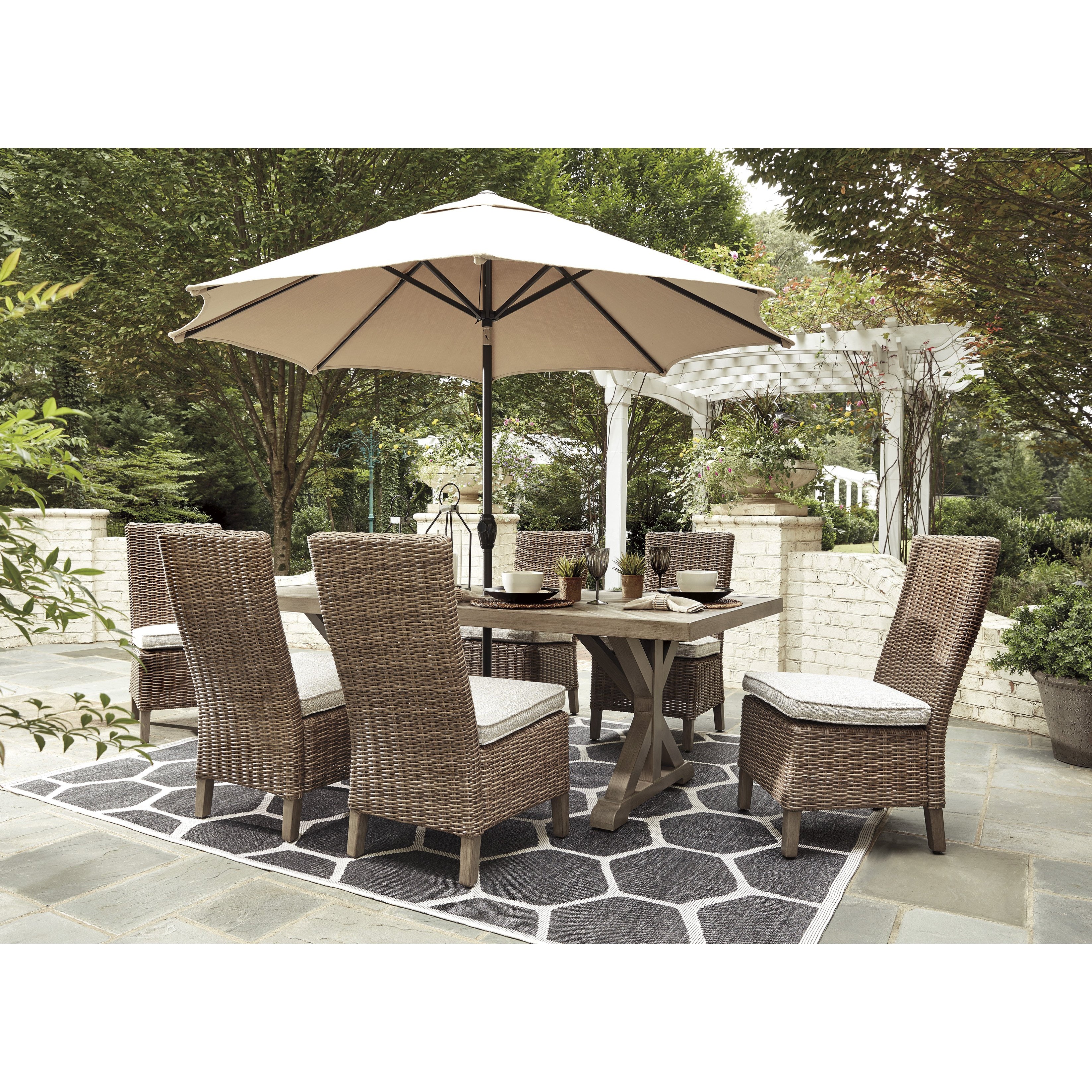 Fire Island Mist Outdoor Dining Side Chairs, Arm Chairs & Bench