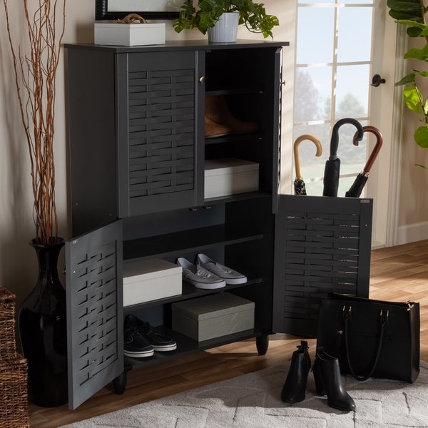 Contemporary Shoe Storage Cabinet - - 26396255