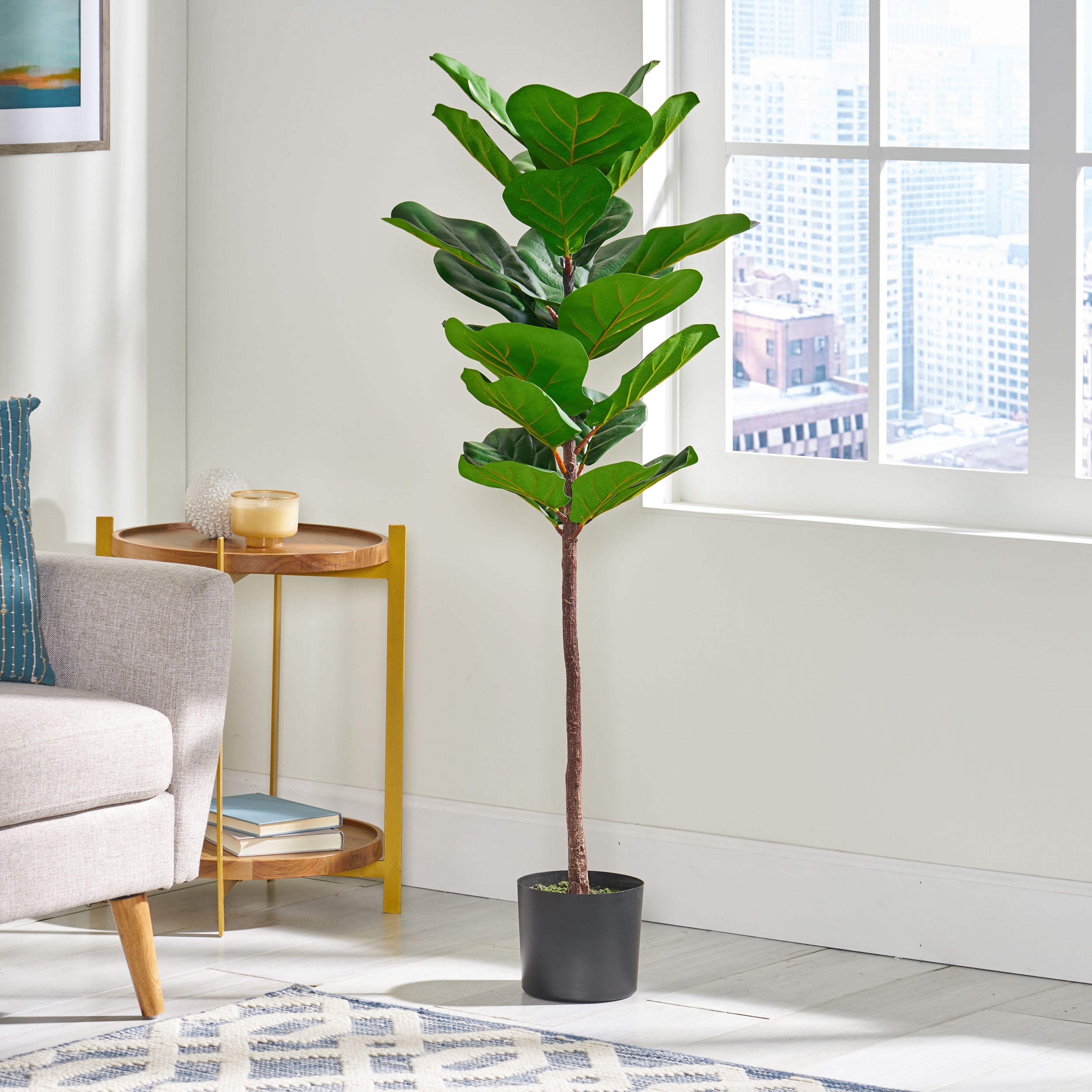 Stilwell Artificial Fiddle-Leaf Fig Tree