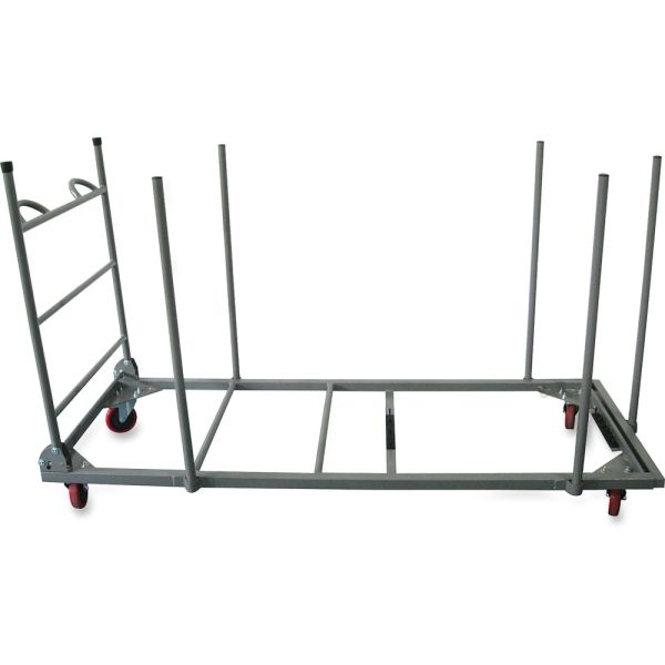 Lorell Blow Mold Rectangular Table Trolley Cart