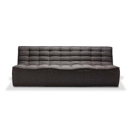 N701 CANAPE 3 PLACES GRIS FONCE