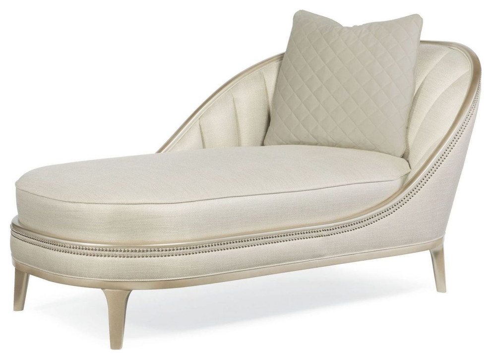 Pelage Chaise   Transitional   Indoor Chaise Lounge Chairs   by Unlimited Furniture Group  Houzz