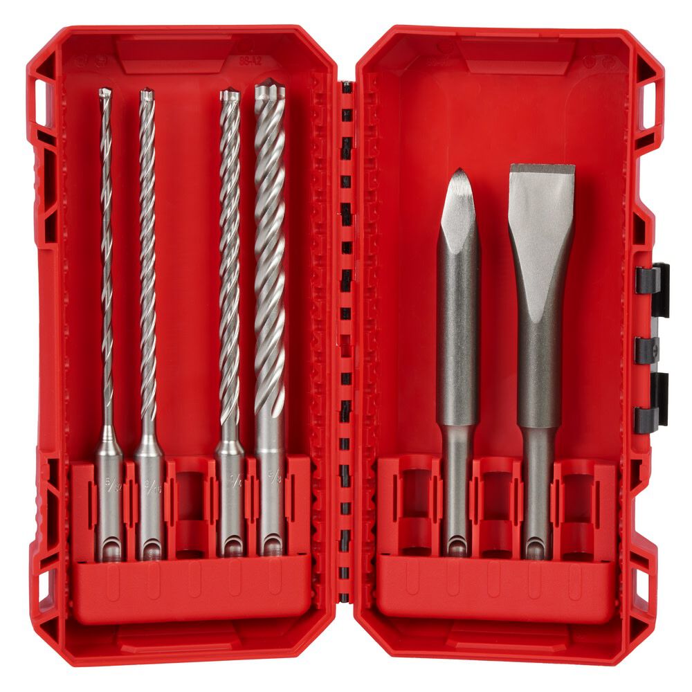 Milwaukee 6pc. SDS Plus MX4 4 Cutter and Chisel Kit 48-20-7662 from Milwaukee