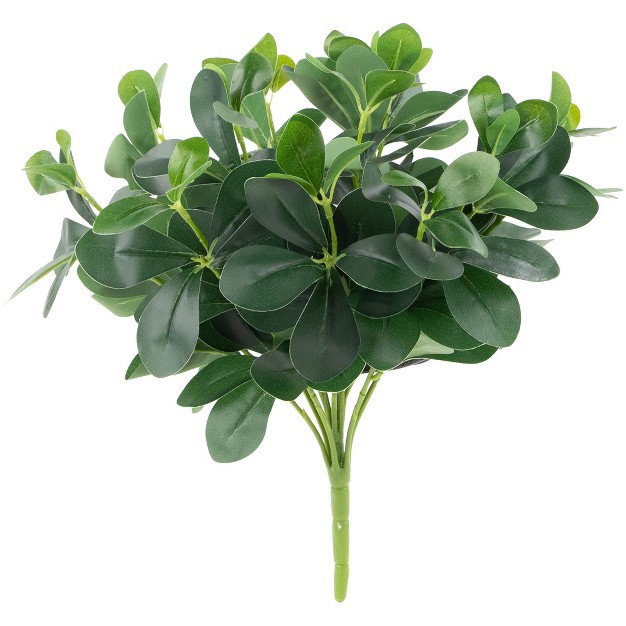 Two tone Polyscias Artificial Spring Floral Bush Green