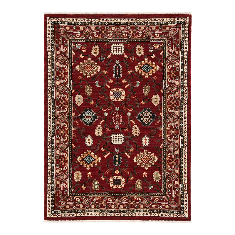 StyleHaven Linwood Ornate Border Fringed Area Rug