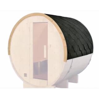 ALEKO Weather-Resistant Bitumen Roof Shingle Replacement for 93 in. x 72 in. x 75 in. Barrel Saunas - Gray SB8CPSSNG-HD