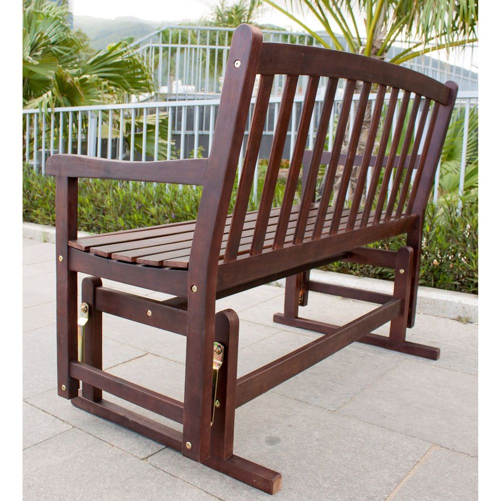 Roseland Acacia Hardwood Glider Bench by Havenside Home
